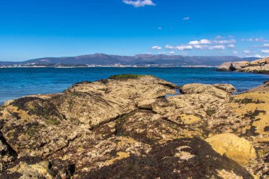 Punta Cabalo Galiçya, İspanya 'daki Arousa adasında deniz feneri.