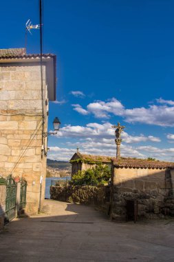 Pontevedra 'nın Ras Baixas Eyaleti' ndeki tarihi balıkçı köyü