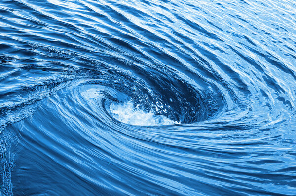 Rough whirlpool of water