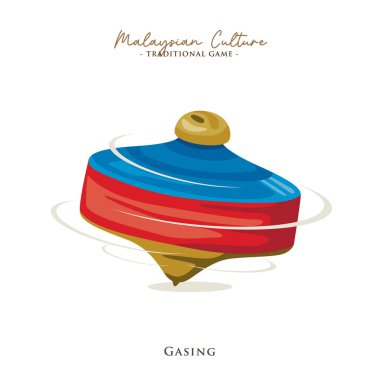 Malezya geleneksel oyunu Gasing 'in temsilcisi. Gasing, Malezya 'da popüler bir oyundur.