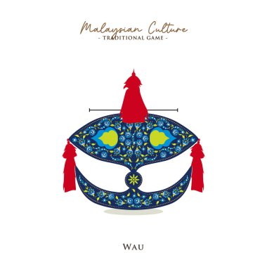 Malezya geleneksel oyununun temsilcisi, Wau. Wau, Malezya 'da popüler bir oyundur..