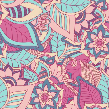 Zentangle soyut çiçek. Doodle çiçek. Vektör çizim