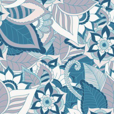 Zentangle soyut çiçek. Doodle çiçek. Vektör çizim