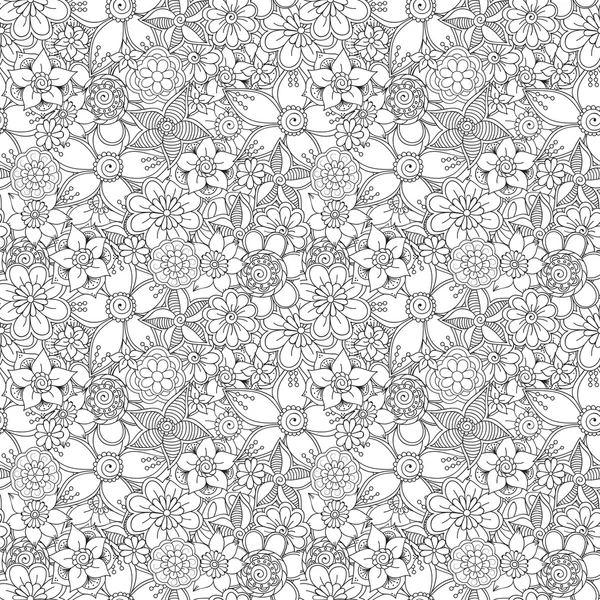 Zentangle abstraktní květiny. Doodle květina. Vektorové ilustrace — Stockový vektor