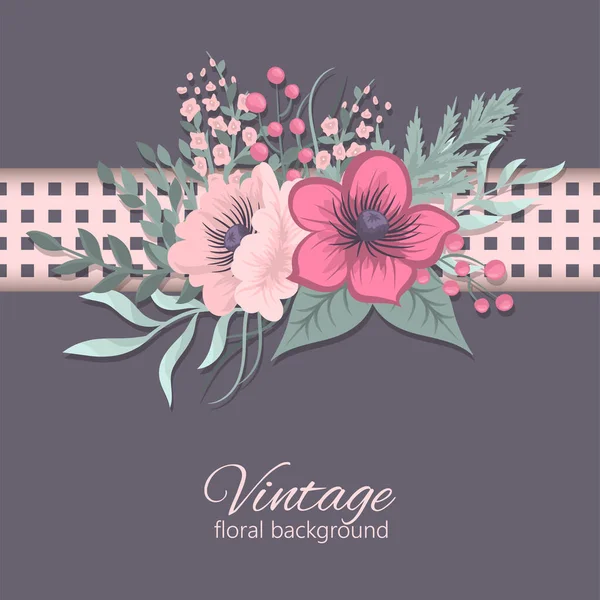 Belle Fleur Fond Vectoriel Illustration — Image vectorielle