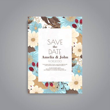 Nane yeşili çiçek arkaplan çiçeği sınır vektörü çizimi