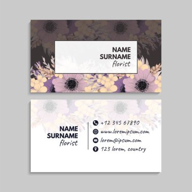 Soyut kartvizit şablonu ayarla