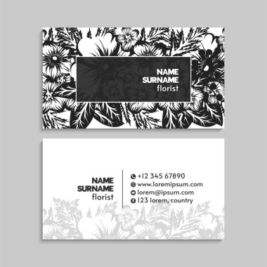 İş kartı seti. Vektör çizimi. EPS10. Soyut şablon