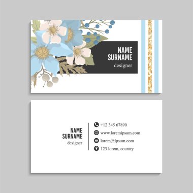 İş kartı seti. Vektör çizimi. EPS10. Soyut şablon