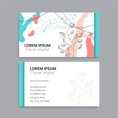 İş kartı seti. Vektör çizimi. EPS10. Soyut şablon