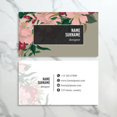 İş kartı seti. Vektör çizimi. EPS10. Soyut şablon