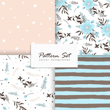 Kusursuz vektör deseni ayarlandı. Vektör