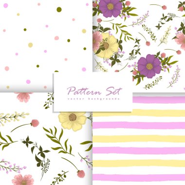 Kusursuz vektör deseni ayarlandı. Vektör