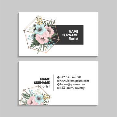 İş kartı seti. Vektör çizimi. EPS10. Soyut şablon