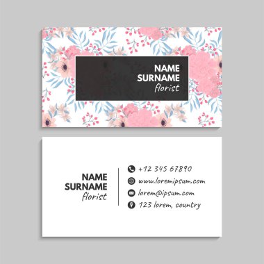 İş kartı seti. Vektör çizimi. EPS10. Soyut şablon