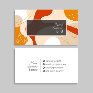 İş kartı seti. Vektör çizimi. EPS10