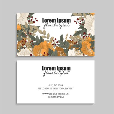 İş kartı seti. Vektör çizimi. EPS10