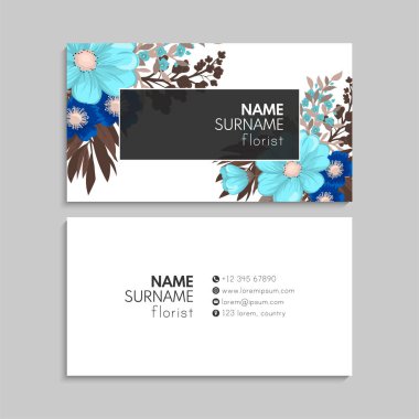 İş kartı seti. Vektör çizimi. EPS10