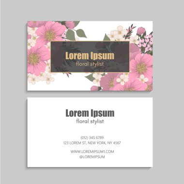 İş kartı seti. Vektör çizimi. EPS10