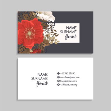 İş kartı seti. Vektör çizimi. EPS10