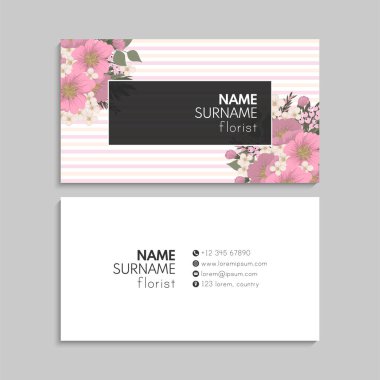 İş kartı seti. Vektör çizimi. EPS10