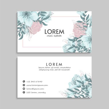 İş kartı seti. Vektör çizimi. EPS10