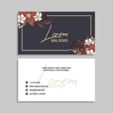 İş kartı seti. Vektör çizimi. EPS10