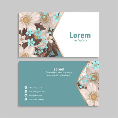 İş kartı seti. Vektör çizimi. EPS10