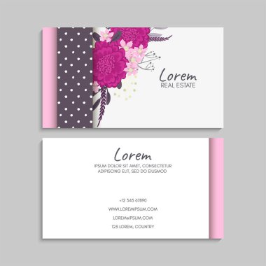 İş kartı seti. Vektör çizimi. EPS10