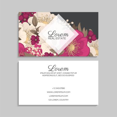 İş kartı seti. Vektör çizimi. EPS10