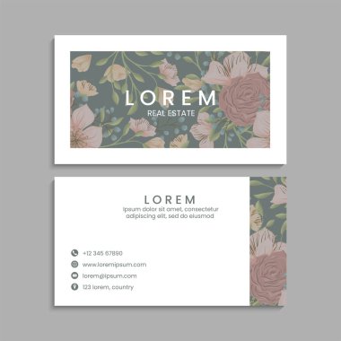 İş kartı seti. Vektör çizimi. EPS10