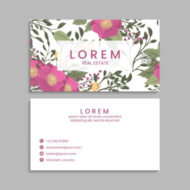 İş kartı seti. Vektör çizimi. EPS10