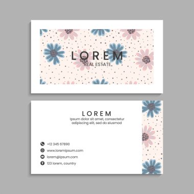 İş kartı seti. Vektör çizimi. EPS10