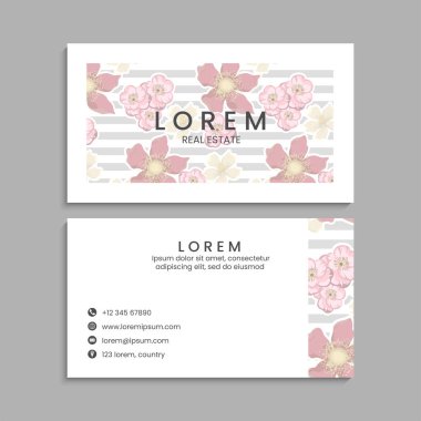 İş kartı seti. Vektör çizimi. EPS10