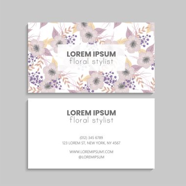 İş kartı seti. Vektör çizimi. EPS10