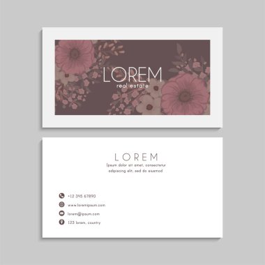 İş kartı seti. Vektör çizimi. EPS10