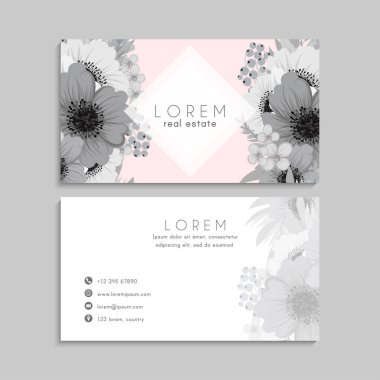 İş kartı seti. Vektör çizimi. EPS10