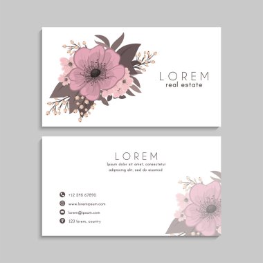 İş kartı seti. Vektör çizimi. EPS10