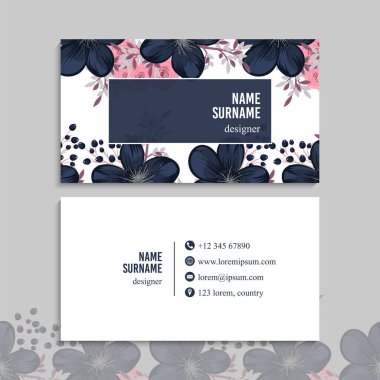 İş kartı seti. Vektör çizimi. EPS10