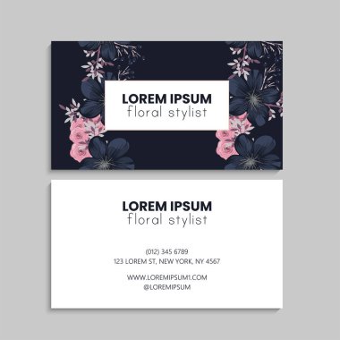 İş kartı seti. Vektör çizimi. EPS10