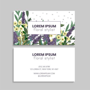 İş kartı seti. Vektör çizimi. EPS10