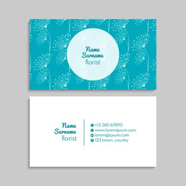 İş kartı seti. Vektör çizimi. EPS10