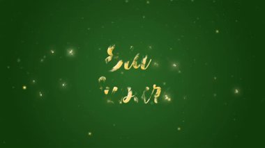 Mübarek Kurban Metni Canlandırma Yeşil Ekran Arkaplanı.