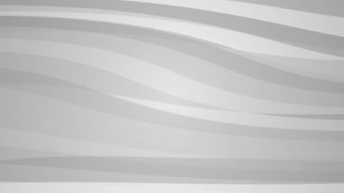 Soyut beyaz ve gri renkli satırlar 4K 3B Döngü Canlandırması Yeni Hareket Arkaplanı.