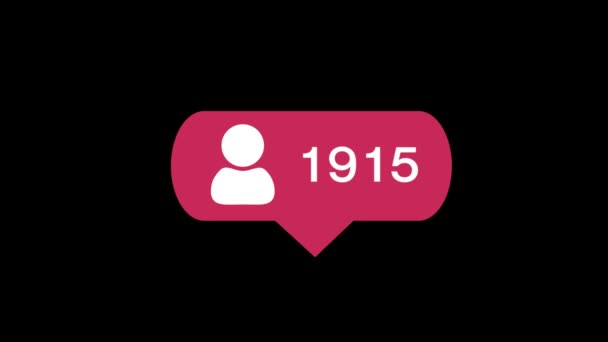 Social media red heart Friend Request counter, shows statistic 4K 3D Green Screen Loop Animation. — Stock Footage Social media red heart Friend Request counter, shows statistic 4K 3D Green Screen Loop Animation. Royalty Free Stock Footage