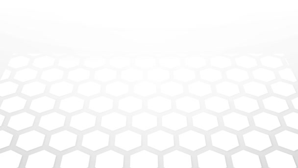 Rezumat Hexagon particule, Medical Grid hexagon model Movieng buclă tehnologie fundal . — Videoclip de stoc