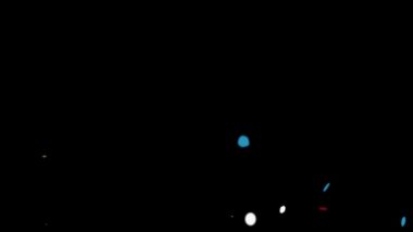 Renkli Konfeti Parçacıkları Patlamalar Düşen Animasyon