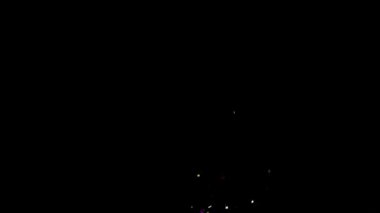 Renkli Konfeti parçacıkları Yeşil Ekran Döngü Canlandırması 'na Düşüyor