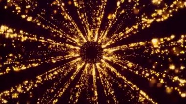 4K 3D Golden Gate sahne video döngüsü arka planı. Hareket Grafikleri Canlandırması.