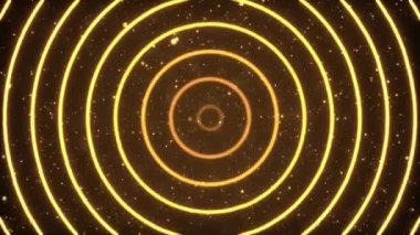 4K Kusursuz döngü Altın ödüllü arka plan dalgaları animasyonu merkezden geliyor.